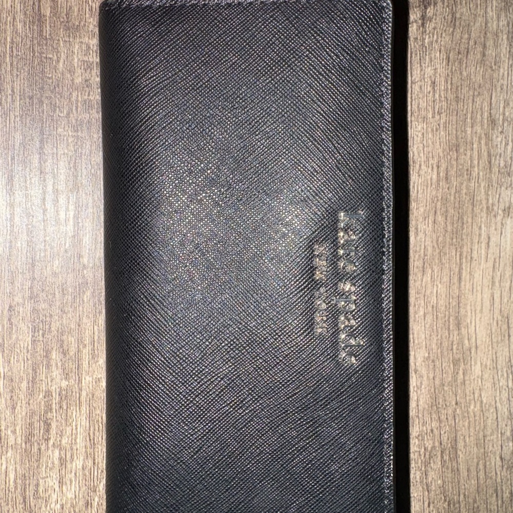 Kate Spade Black Textured Wallet and Bag